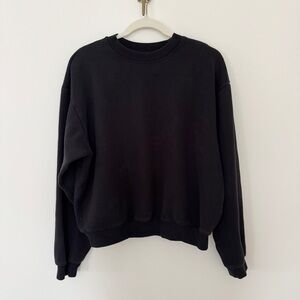 Skims CLASSIC CREWNECK Onyx Crew SWEATSHIRT Cotton Fleece SOFT Loungewear Comfy